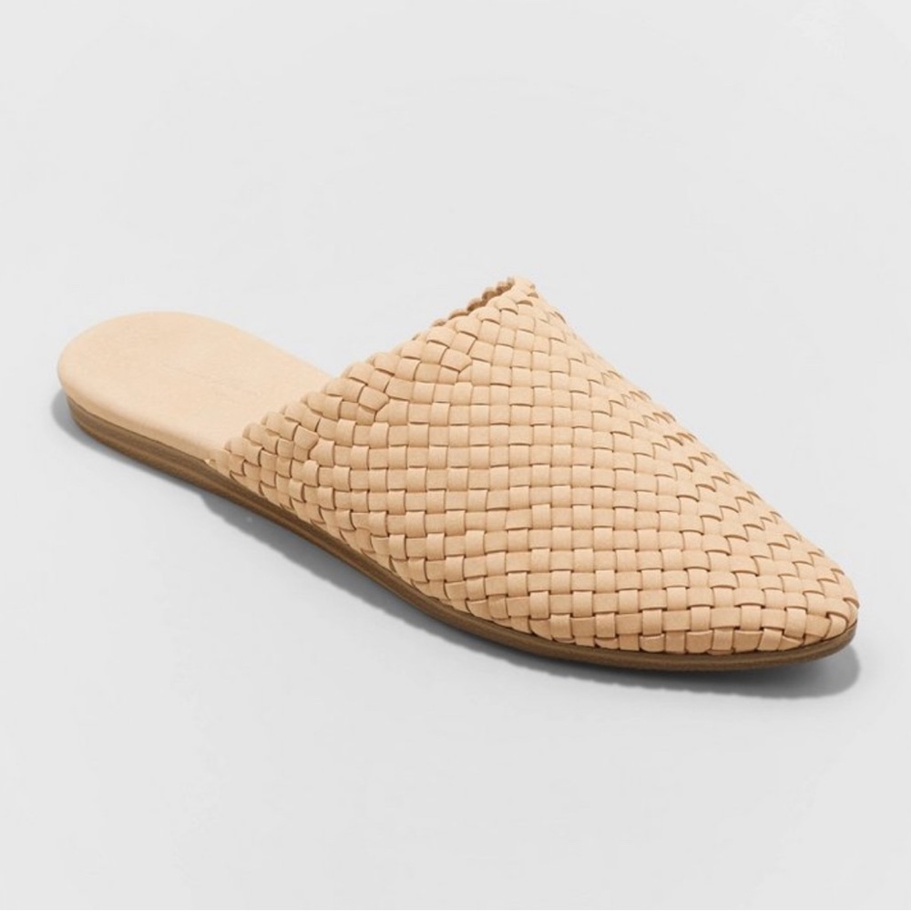 Universal Thread Women’s Elora Mule Flat Light Beige size 8